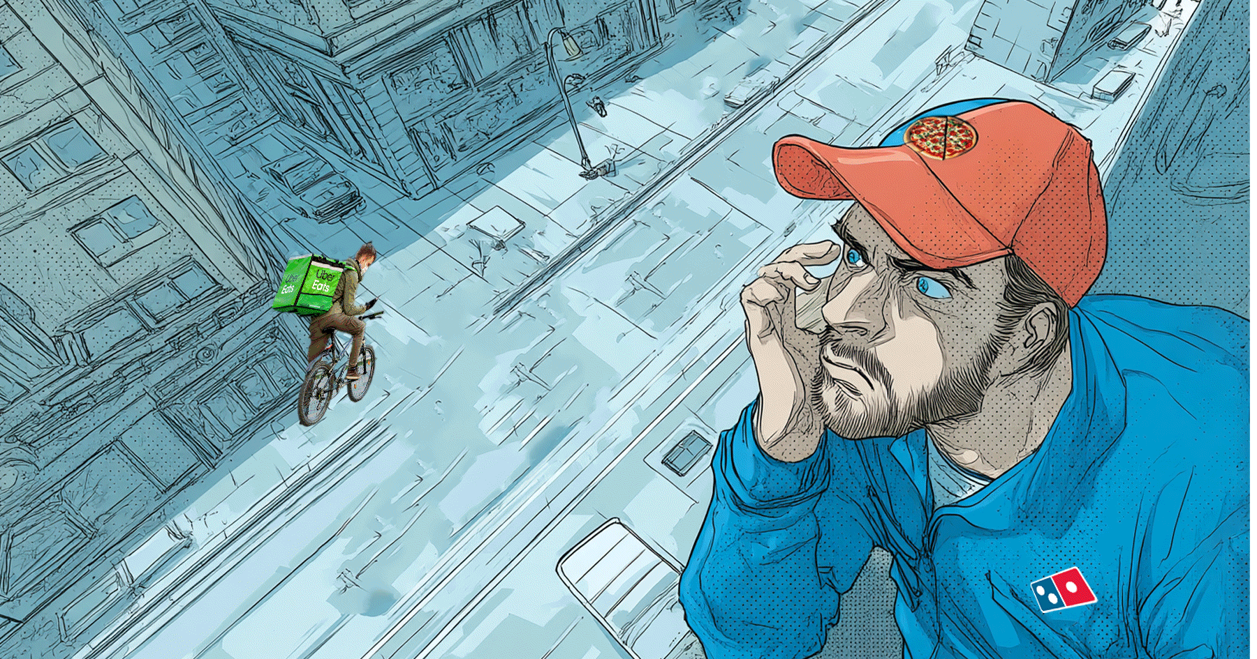 Domino's Uber Eats DoorDash