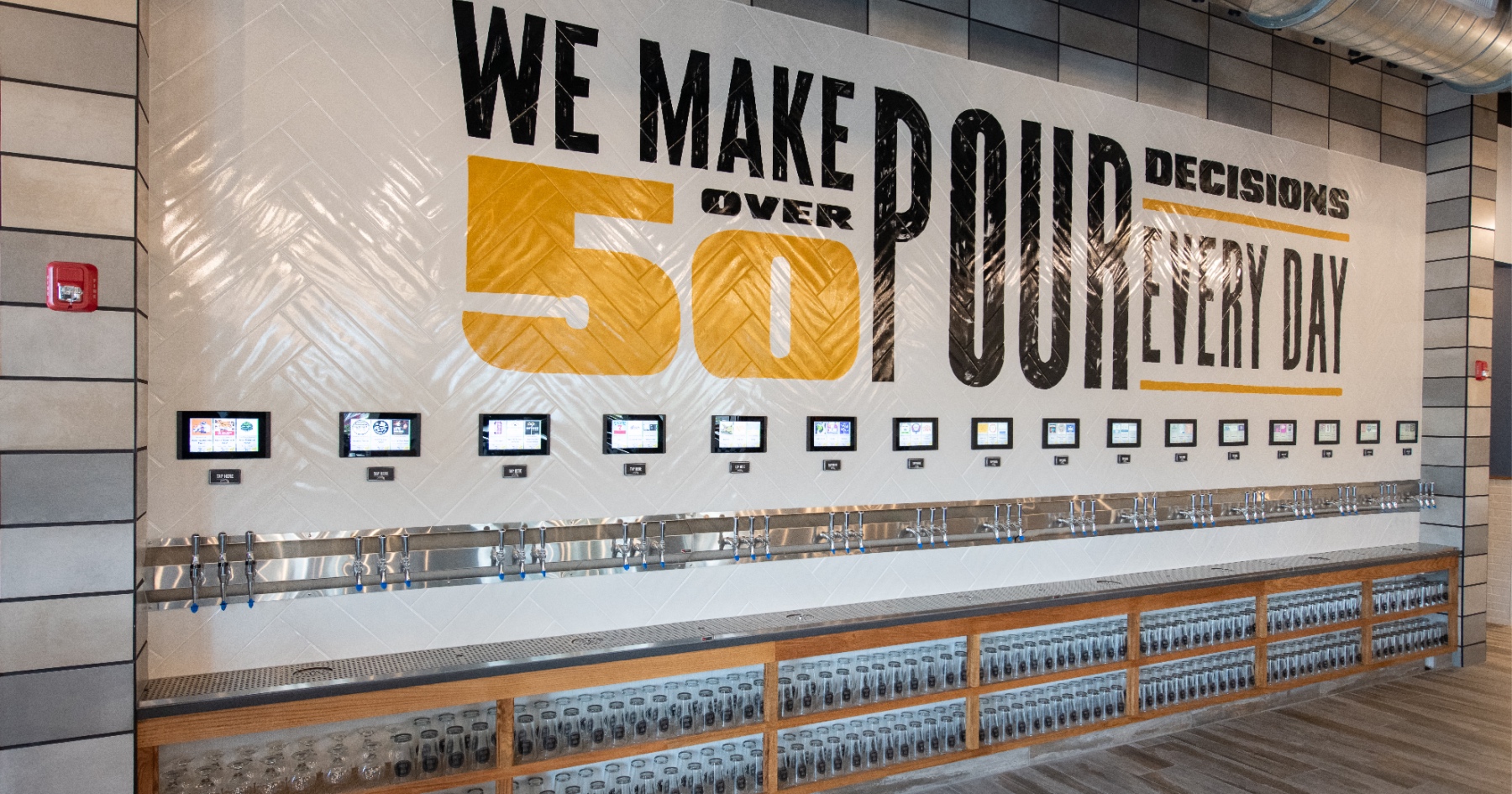 Oak & Stone tap wall